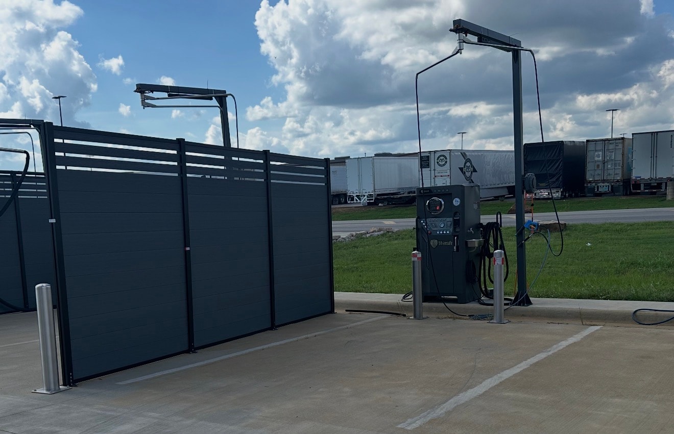 TD Wash self-serve wash bay with overhead wand